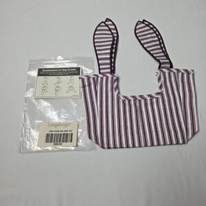 Longaberger Picture Perfect Sweetheart Basket Liner Protector Tie-on Purple 1998
